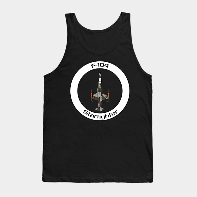 F-104 Starfighter (Germany) Tank Top by BearCaveDesigns